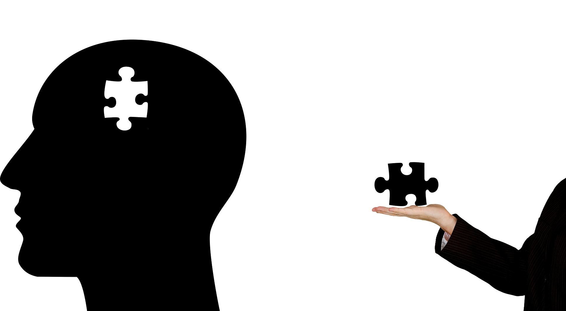 obrazek przedstawia głowę i puzzle